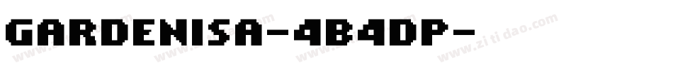Gardenisa-4B4Dp字体转换