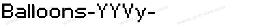 Balloons-YYVy字体转换
