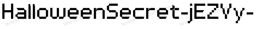 HalloweenSecret-jEZVy字体转换