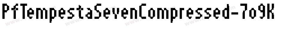 PfTempestaSevenCompressed-7o9K字体转换