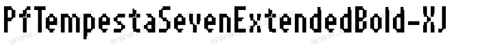 PfTempestaSevenExtendedBold-XJ4P字体转换