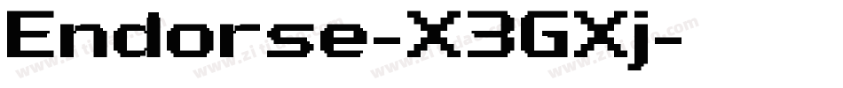 Endorse-X3GXj字体转换