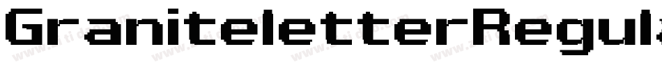 GraniteletterRegular-ERXj字体转换