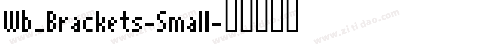 Wb_Brackets-Small字体转换