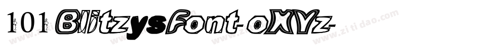 101BlitzysFont-oXYz字体转换