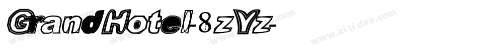 GrandHotel-8zYz字体转换