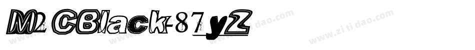 M2CBlack-87yZ字体转换