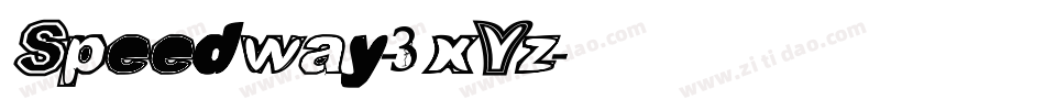 Speedway-3xYz字体转换