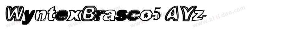 WyntexBrasco-5AYz字体转换