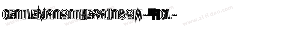 Gentlemanontherainbow-41Gl字体转换