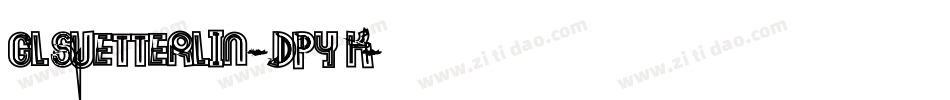 GlSuetterlin-dpyK字体转换