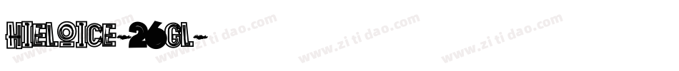 HieloIce-26gl字体转换