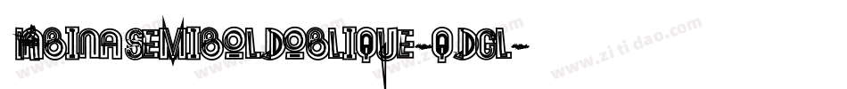 KabinaSemiboldOblique-qDGl字体转换