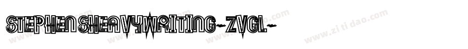 StephensHeavyWriting-zvGl字体转换