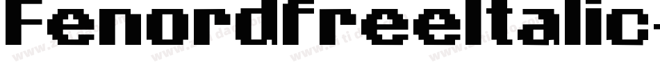 FenordfreeItalic-gxE1Y字体转换