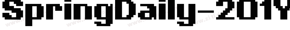 SpringDaily-2O1Y8字体转换