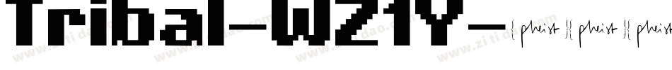 Tribal-WZ1Y字体转换