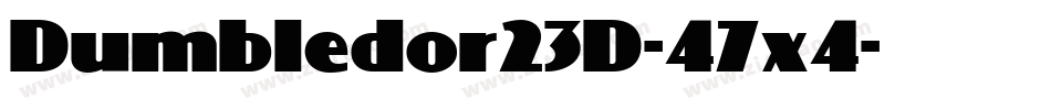 Dumbledor23D-47x4字体转换