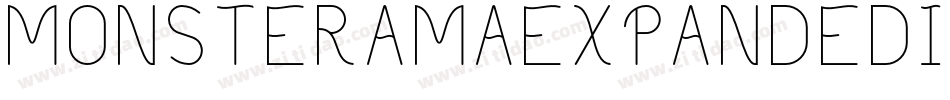 MonsteramaExpandedItalic-B46G字体转换 MonsteramaExpandedItalic-B46G字体转换