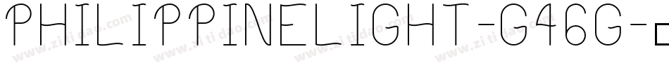 PhilippineLight-G46g字体转换