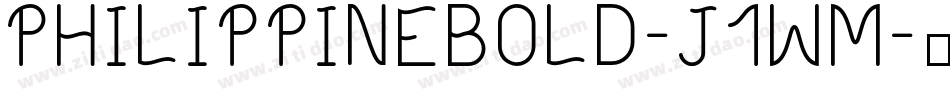 PhilippineBold-J1WM字体转换