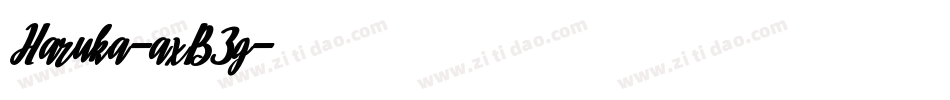 Haruka-axB3g字体转换
