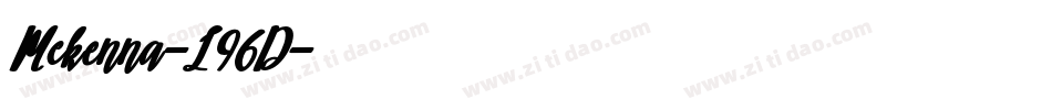 Mckenna-L96D字体转换