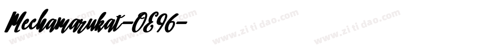 Mechamarukat-OE96字体转换