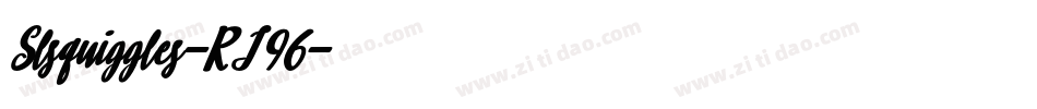 Slsquiggles-RJ96字体转换
