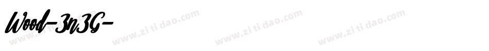 Wood-3n3G字体转换