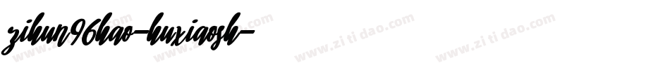 zihun96hao-huxiaosh字体转换