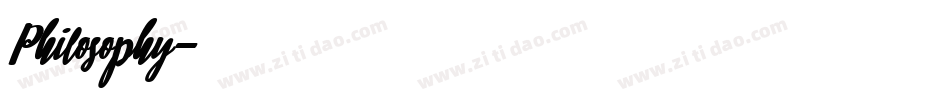 Philosophy字体转换