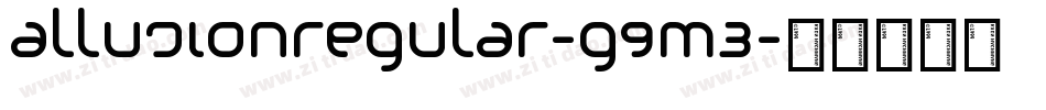AllusionRegular-g9M3字体转换