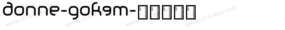 Donne-GOK9m字体转换