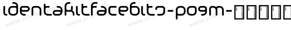 Identakitfacebits-PO9m字体转换