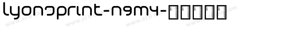 LyonsPrint-n9M4字体转换