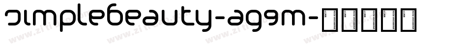 SimpleBeauty-aG9m字体转换