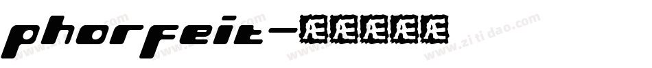 phorfeit字体转换