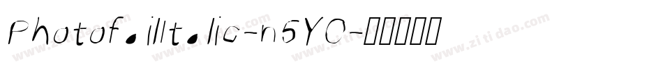 PhotofailItalic-n5YO字体转换