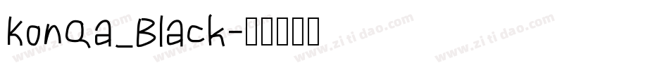 KonQa_Black字体转换