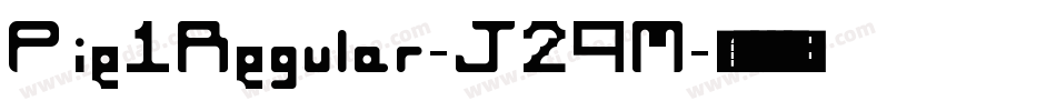 Pie1Regular-J29M字体转换