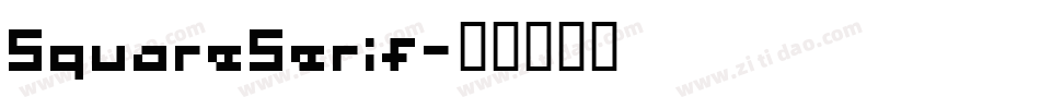 SquareSerif字体转换