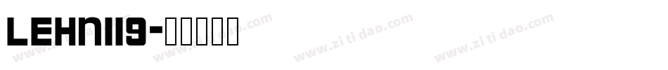 LEHN119字体转换
