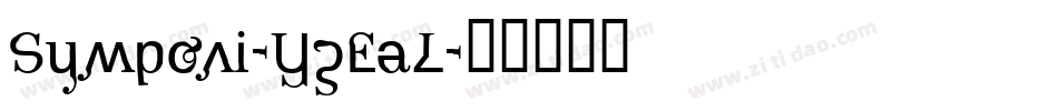 Symponi-YzEaL字体转换 Symponi-YzEaL字体转换