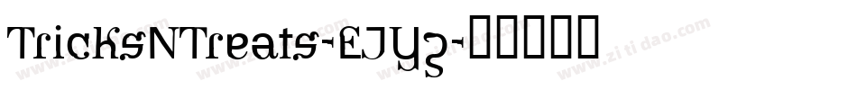 TricksNTreats-EJYz字体转换