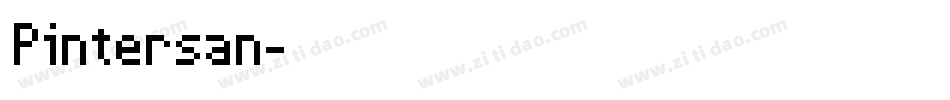 Pintersan字体转换