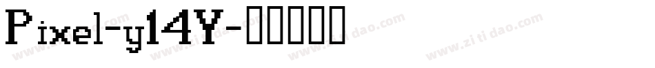 Pixel-y14Y字体转换