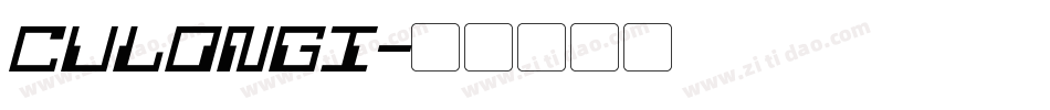CULONGI字体转换