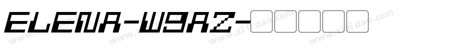 Elena-w9aZ字体转换