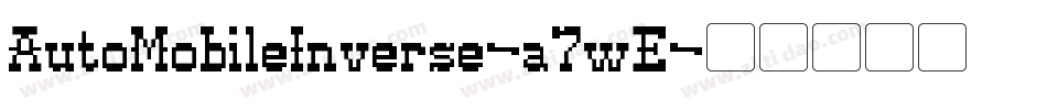 AutoMobileInverse-a7wE字体转换